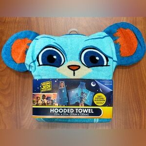 Disney STAR WARS Hooded TOWEL For The Beach/Pool 22”x 51” Young Jedi Adventures
